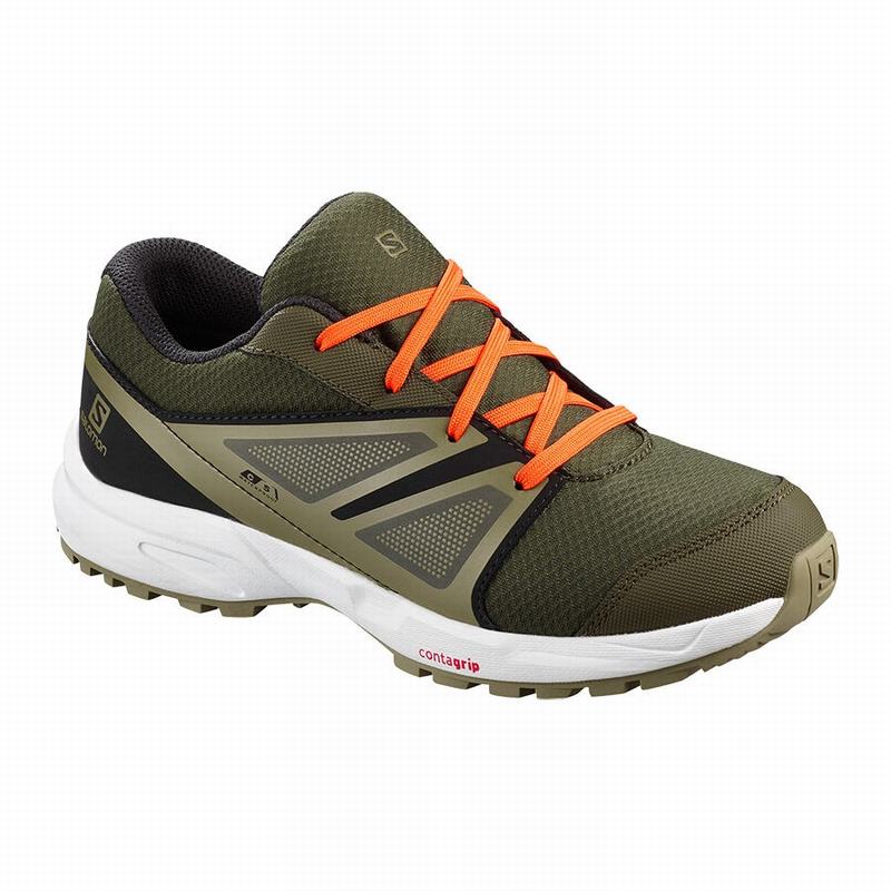 SALOMON SENSE CLIMASALOMON™ WATERPROOF Philippines - Kids' Running Shoes - Black | 324871-KQD